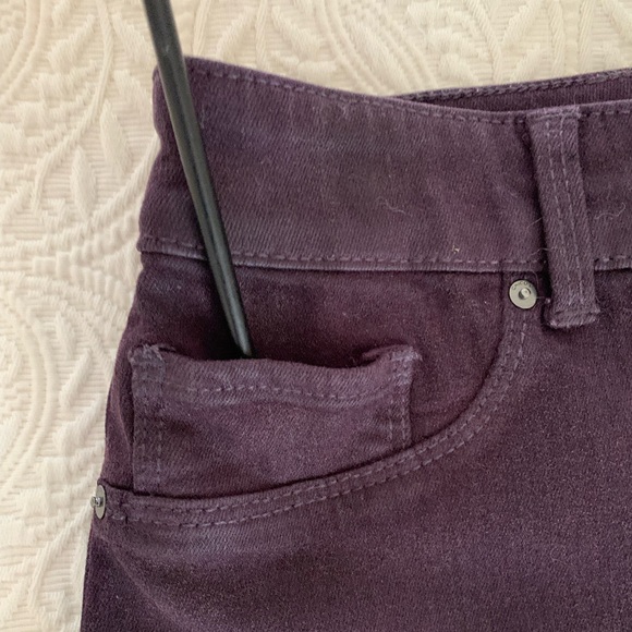 Chico’s Platinum Jeggings Deep Purple Eggplant Denim Womens Size 1 / U.S. Size 8 - Picture 6 of 14
